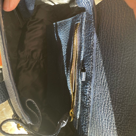 Like new, 3.1 Phillip Lin mini Pashli Leather Satchel in Navy - Picture 8 of 12